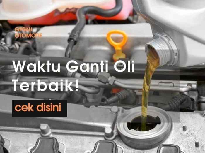 Waktu Ganti Oli Mobil Terbaik | GPSKU.co.id Waktu Terbaik Ganti Oli Mobil dan Motor